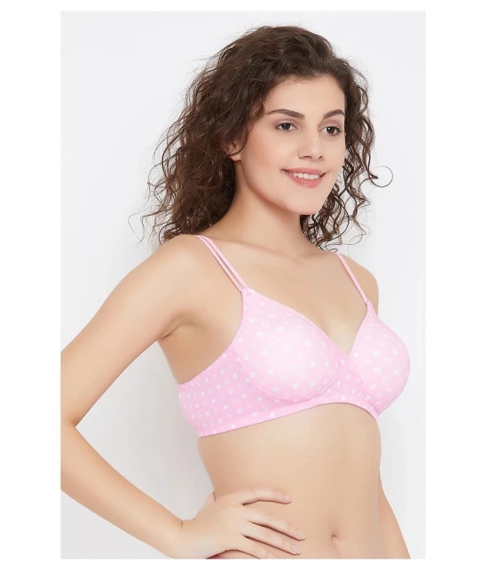 Clovia Polyamide T-Shirt Bra - Pink - 38B