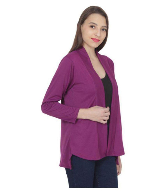 Affair Cotton Shrugs - Purple Single - XL