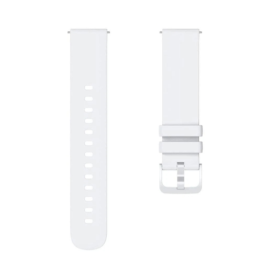 Exelent 19mm Soft Silicone Smartwatch Band White