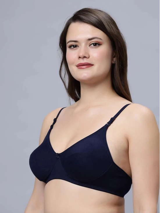 IN CARE LINGERIE Navy Blue Cotton Lightly Padded Womens Everyday Bra ( Pack of 1 ) - None