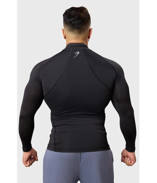 Fuaark Black Polyester Slim Fit Mens Compression T-Shirt ( Pack of 1 ) - None