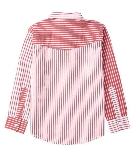 Cub McPaws Boys Striped Casual Multicolor Shirt - None