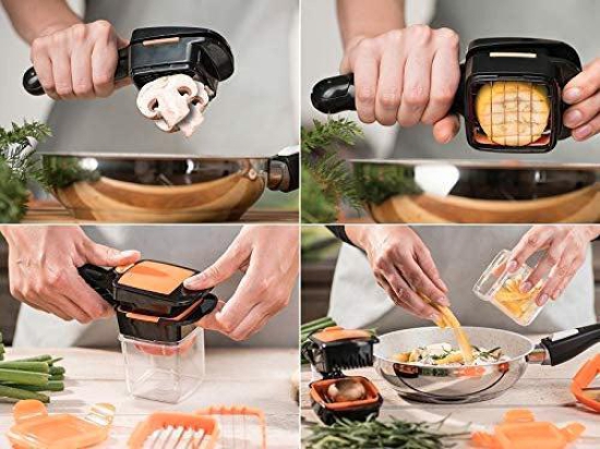 5 in 1 Multifunctional Dicer with Container, Vegetable & Fruits Slicer,Dicer Grater & Chopper with Container.