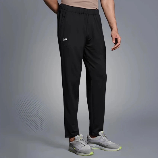 Dida Sportswear Black Polyester Mens Sports Trackpants ( Pack of 1 ) - None