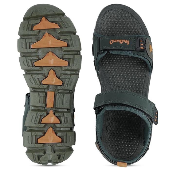 WALKAROO mens Sandal Sandal-Olive Green