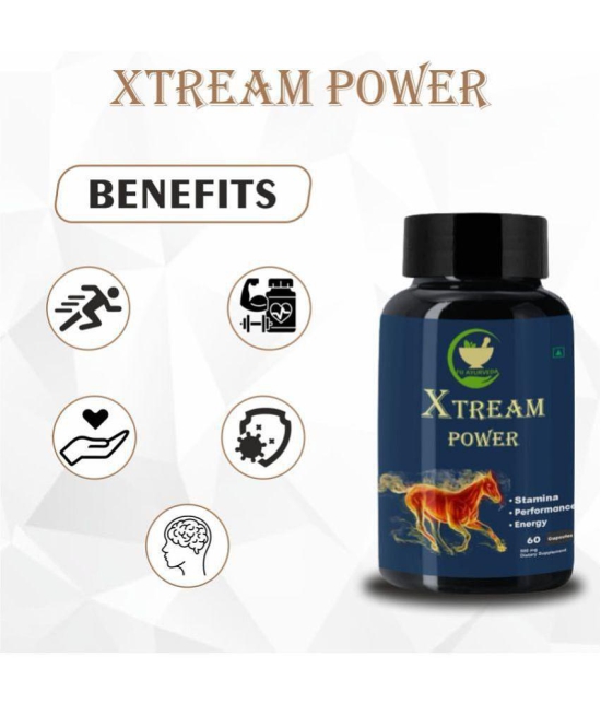 FIJ AYURVEDA Xtream Power Shilajit Capsule Supports Energy, Stamina & Vitality - 500mg 60 Capsules (Combo Pack)