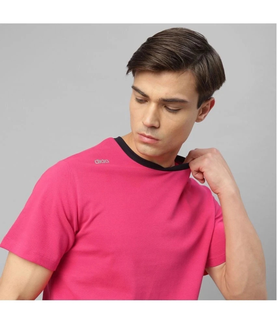 Dida Sportswear Pink Polyester Regular Fit Mens Sports T-Shirt ( Pack of 1 ) - None