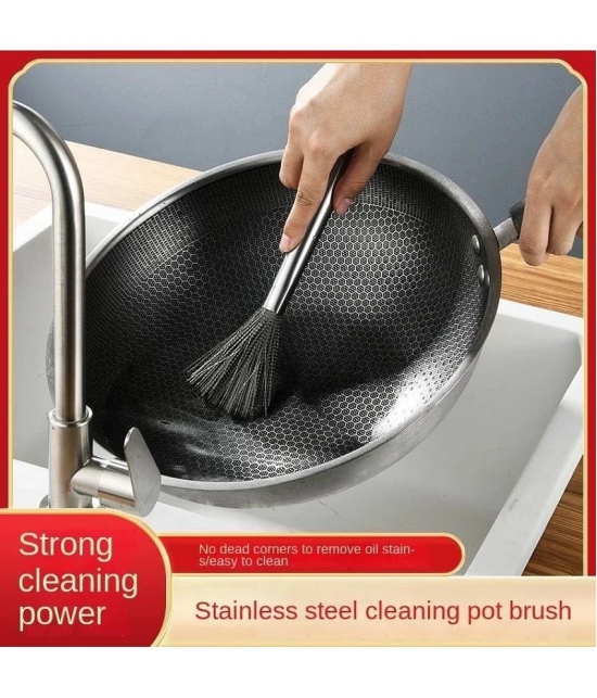 Bhavyta Dishwashing Cleaning Brush Steel Wool Scrubber Dishwash Bar Stainless Steel Pots Pans Cleaning Brush 200 g