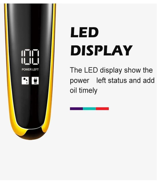 geemy Led Display Pro Multicolor Cordless Beard Trimmer With 45 minutes Runtime