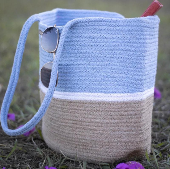 Jute Bag Blue