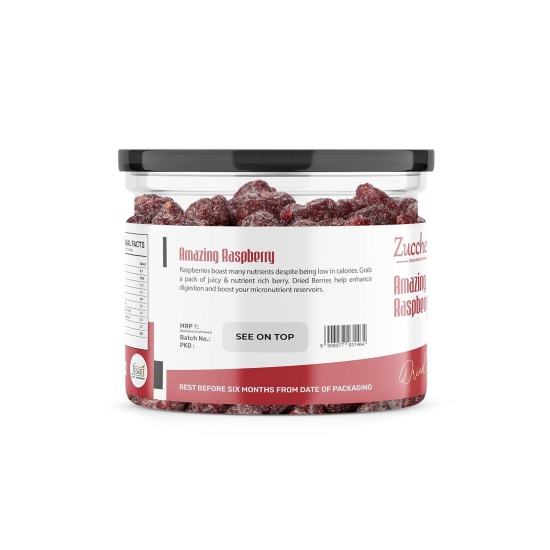 Zucchero Amazing Dried Raspberry [Anti-oxidant Rich] 200g | Crunchy & Chewy Texture