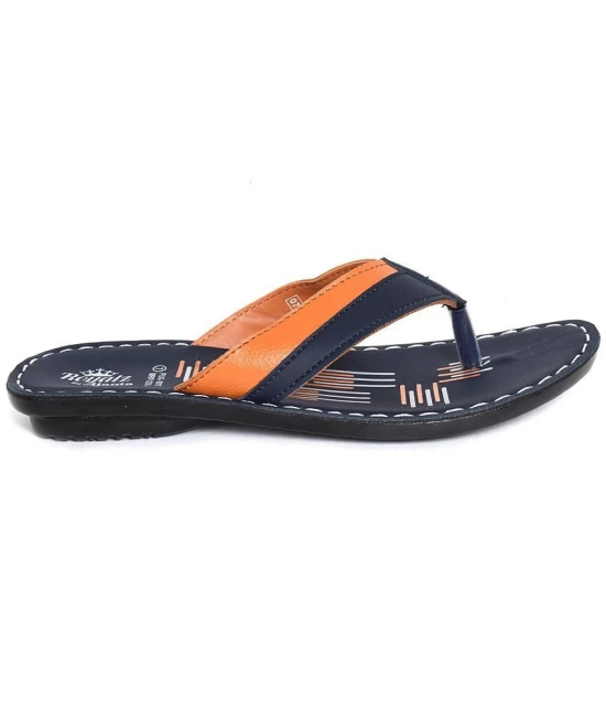 Ajanta - Blue Mens Thong Flip Flop - None