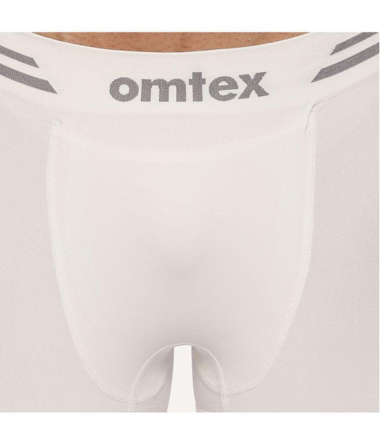 Omtex - White Nylon Mens Trunks ( Pack of 1 ) - None