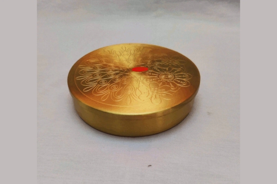 Brass Masala Spices Box-8 Inches