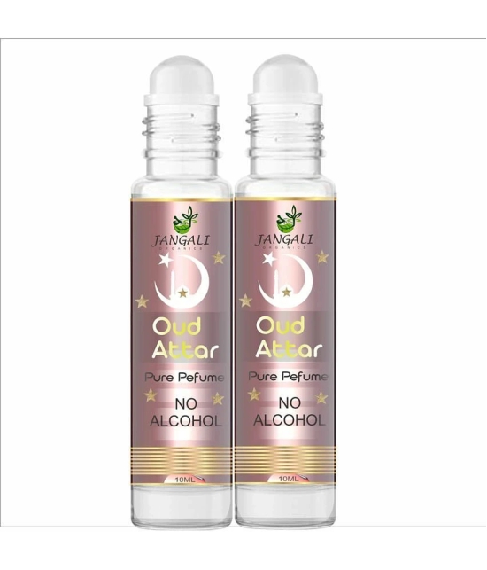 Pure Jangali Organics Oud Non- Alcoholic Below 50ml Attar ( Pack of 2 )