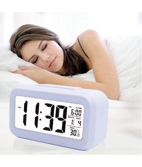 VVORAA Digital Plastic Rectangular Table Clock - Pack of 1