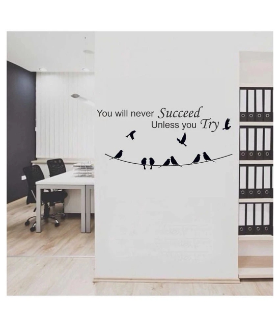 Asmi Collection Success Motivational Quotes Wall Sticker ( 36 x 80 cms )