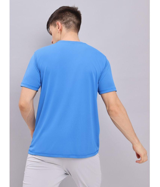 Technosport Blue Polyester Slim Fit Men's Sports T-Shirt ( Pack of 1 ) - None