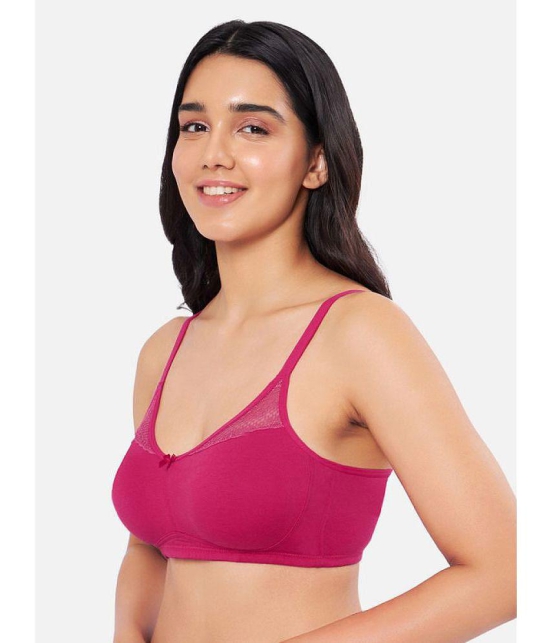 Amante - Pink Cotton Non Padded Women's Everyday Bra ( Pack of 1 ) - None