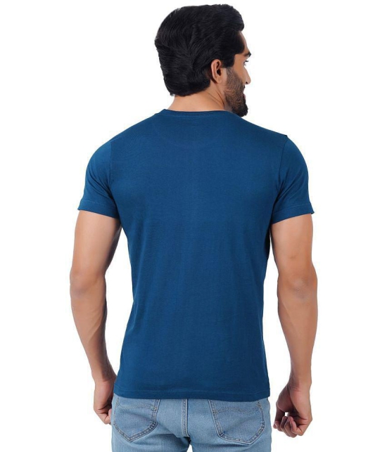 ferocious - Blue Cotton Regular Fit Men's T-Shirt ( Pack of 1 ) - None