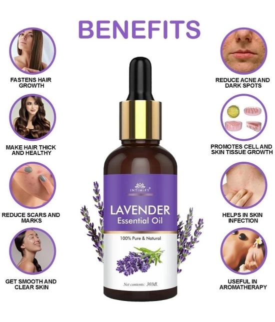 Intimify Lavender Essential Oil, Anti Acne Face Oil, Anti Ageing, Anti Wrinkle Face Oil, 30 Ml