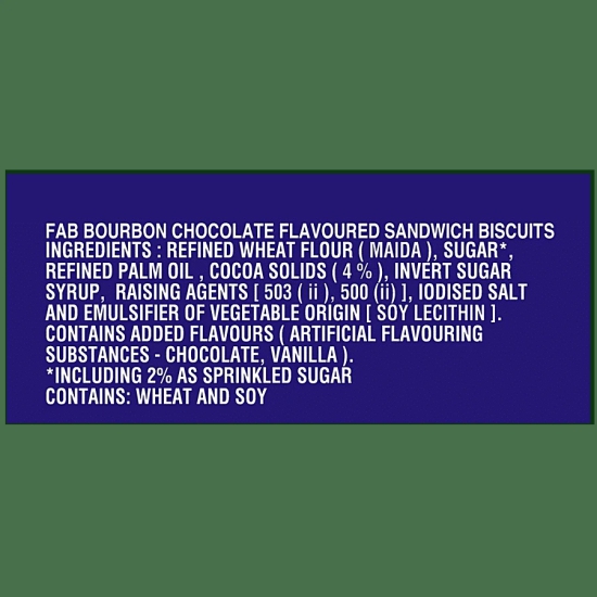 Parle Fab Bourbon, 150 Gm