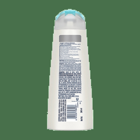 Dove Oxygen Moisture Shampoo, 340 Ml