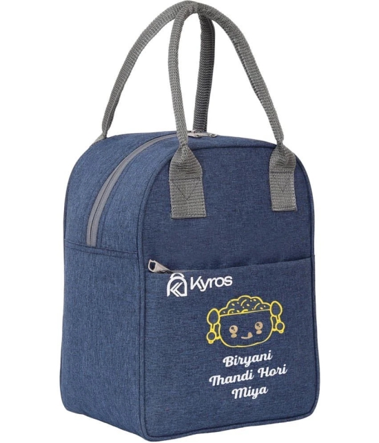 Kyros Blue Polyester Lunch Bag Pack of 1 - Blue