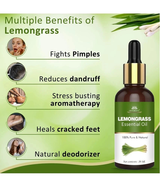 Intimify Lemongrass Essential Oil, Anti Acne Face Oil, Anti Wrinkle, Pigmentation Oil, 30 Ml