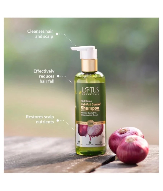 Lotus Botanicals Strength Restore Hair Combo, Red Onion Shampoo(300ml) & Hair Mask(200g), 500g