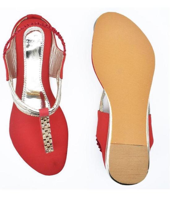 Dream Makers - Red Women''s Flats - None