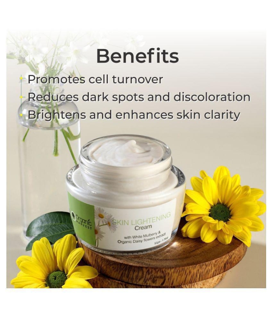 Organic Harvest Skin Lightning Cream For Women, Reduces Dark Spot, Protect From Sun Damage, Lighten Skin Tone - 50gm