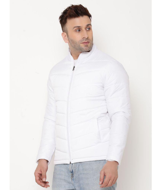 9TY3REE Polyester Men''s Puffer Jacket - White ( Pack of 1 ) - None