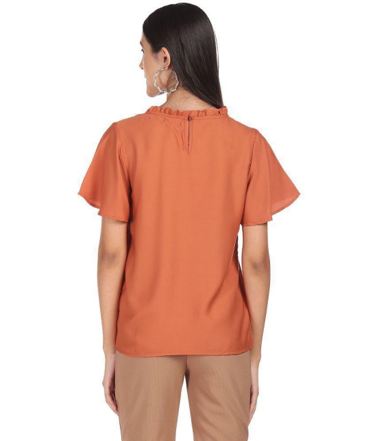 Shffl - Polyester Rust Women's Regular Top ( Pack of 1 ) - None