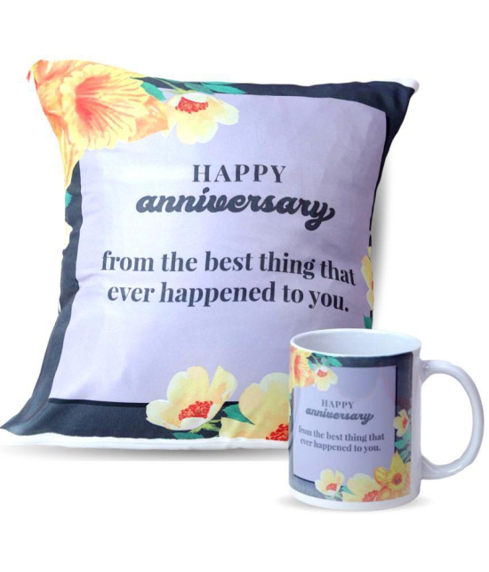 Ros - Purple Gifting Printed Cushion