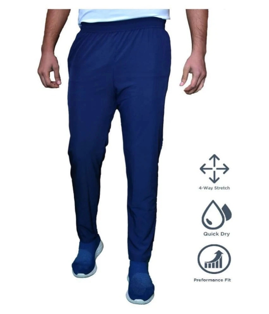 RANBOLT - Blue Polyester Mens Sports Trackpants ( Pack of 1 ) - 2XL