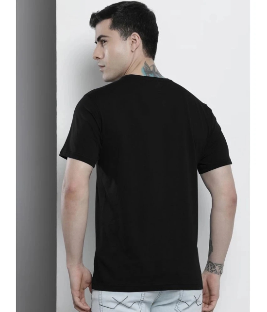 Lycos - Black Cotton Blend Regular Fit Mens T-Shirt ( Pack of 1 ) - None