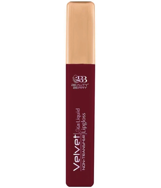 Beauty Berry Velvet Non Transfer Liquid Lipstick for Women 5ml, Night Club (Shade - 10)