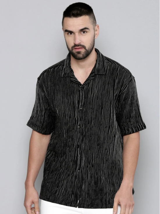 Crochet Black Shirt-XL / Black