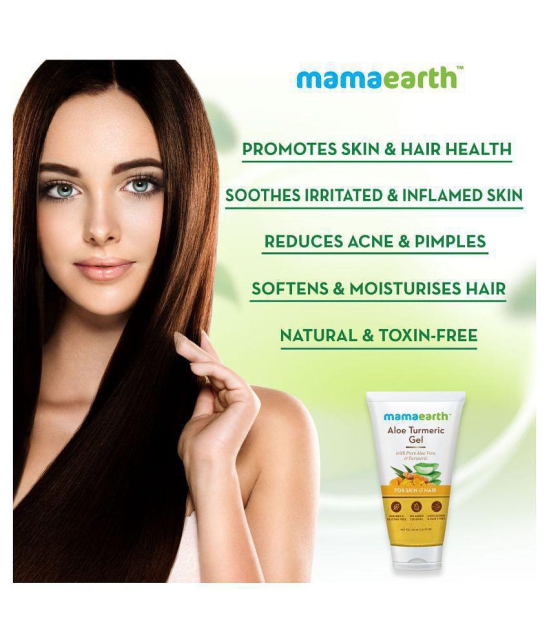 Mamaearth Aloe Turmeric Gel From 100% Pure Aloe Vera For Face, Skin & Hair with Turmeric & Vitamin E (150 ML)