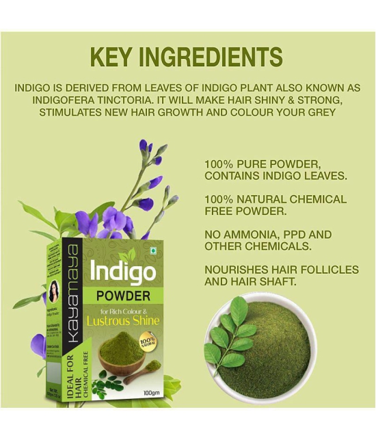 Kayamaya 100% Organic Indigo Powder Organic Henna 100 g