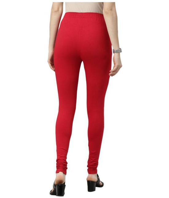 Jcss - Red Lycra Women's Leggings ( Pack of 1 ) - XXL