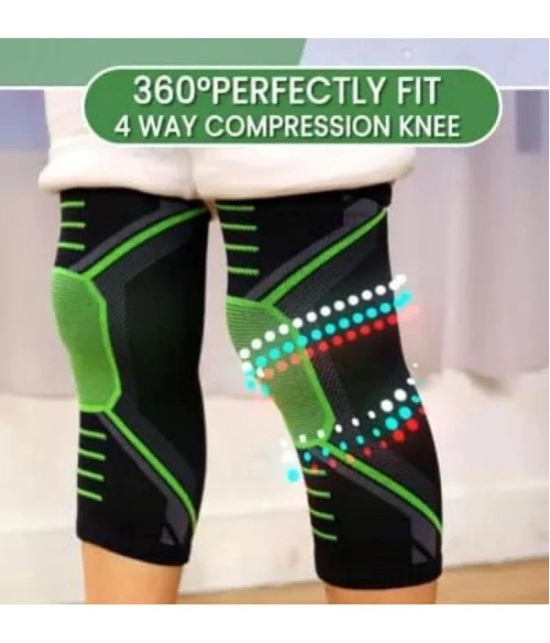 Knee Cap Support with adjustable straps for Pain Relief Knee Support for Injury Recovery, Meniscus Running, Sports, Workout, Pack of 1 - Green