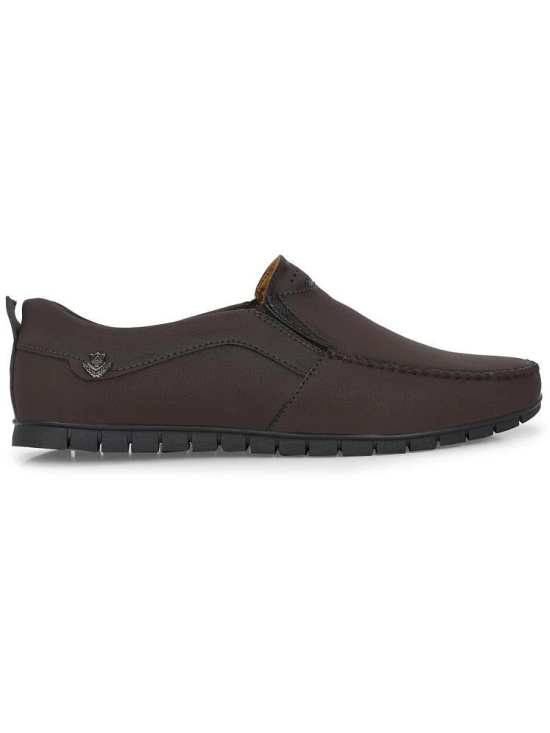 Leeport Brown Mens Slip-on Shoes - None