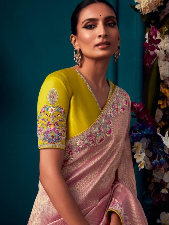 Stylish Paper Silk Designer Saree With Red N Orange Shade Color | Bollywood  designer sarees, Saree designs, Indian dresses