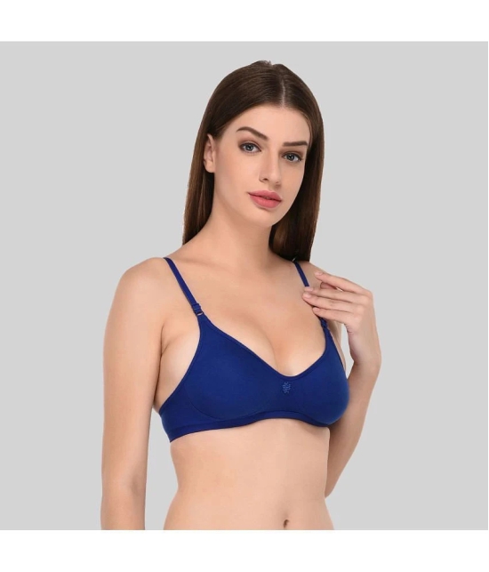 Elina - Multicolor Cotton Lightly Padded Womens Plunge Bra ( Pack of 2 ) - None