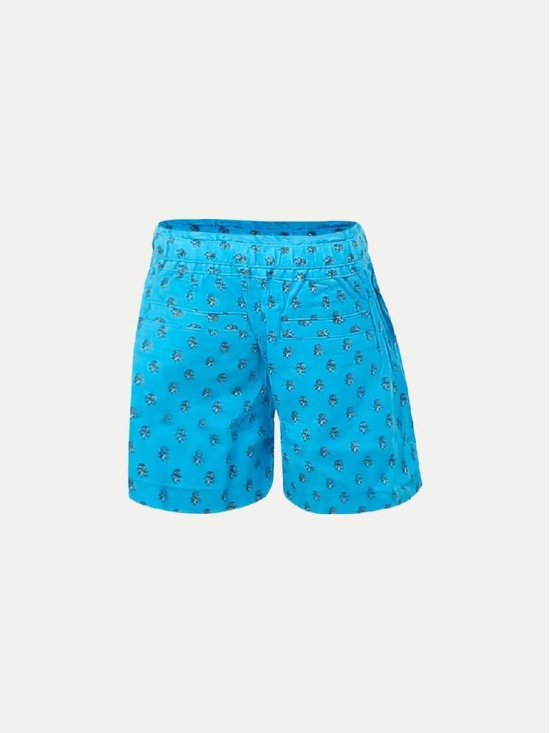 Teen Girls Aqua All Over Print shorts