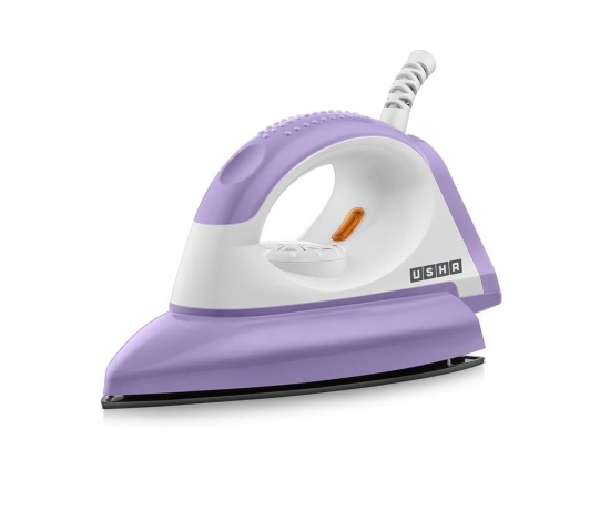 USHA EI Armor 1100 W Dry Iron With Black Weilburger Soleplate (Purple), 1100 Watt