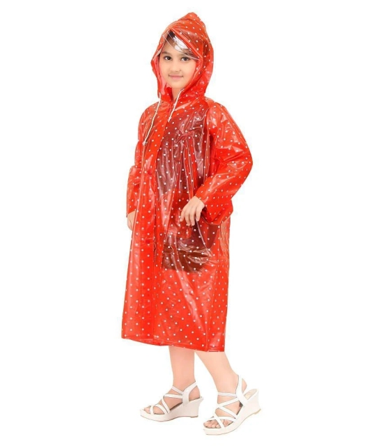 Goodluck Girls Dotted Pattern Raincoat Full Sleeve - 6 Years