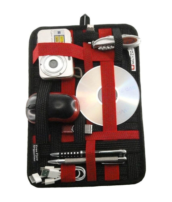 Swiss Military Red and Black Nylon Travel Organizer